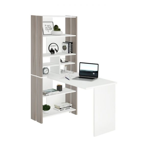 Компьютерный стол, 700 ? 1322 ? 1785 мм, цвет белый жемчуг