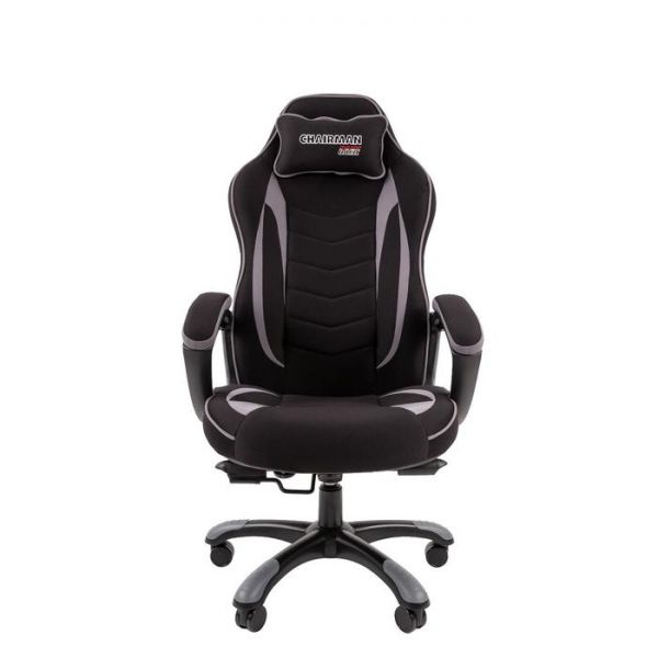 Игровое кресло "Chairman game" 28 ткань черный/серый