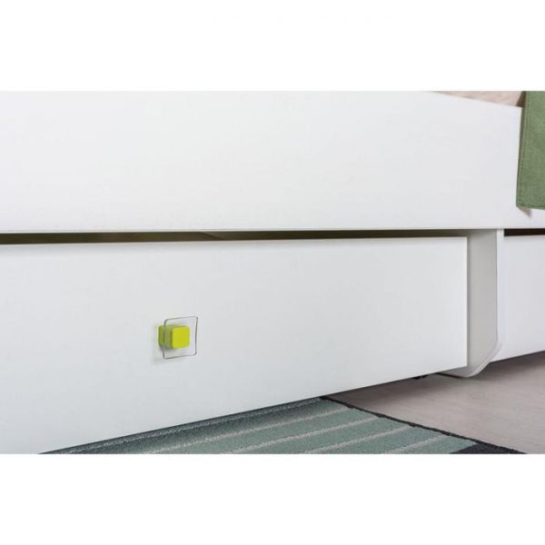 Кровать Алиса с ящиками 11.24, 1938х868х1003, с/м 1900*800, Белый/Ясень ваниль