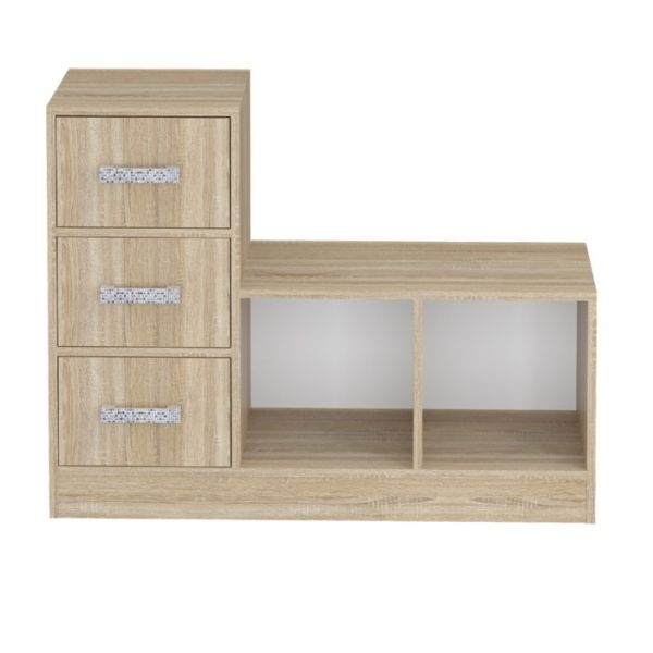 Обувница «Салоу 3», 974 ? 355 ? 744 мм, цвет дуб сонома