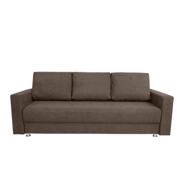 Прямой диван «Токио», механизм еврокнижка, цвет коричневый