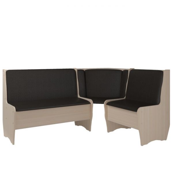 Кухонный уголок Трапэзи ЭНА 1644х1244х830 без стола PUNTO-бронзовая /Дуб Девонширский