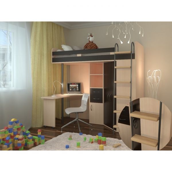 Детский комплекс «М-85», цвет дуб молочный/венге