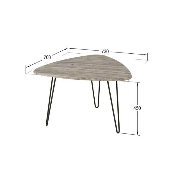 Стол журнальный «Спринг 430», 730 ? 700 ? 450 мм, цвет дуб американский