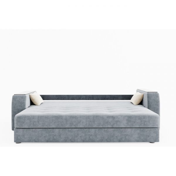 Прямой диван «Сенатор», механизм пантограф, велюр, цвет селфи 01 / селфи 03