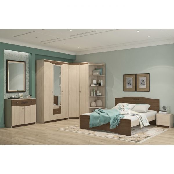 Стол туалетный «Ванесса», 802 ? 456 ? 1650 мм, зеркало, ясень шимо светлый / шимо тёмный