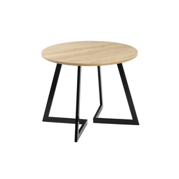 Стол ГЕРМЕС D-1050 Дуб Небраска/Опора Гермес, Гаспар-К, Черный матовый