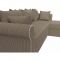 Угловой диван «Рейн», механизм еврокнижка, угол правый, рогожка, корфу 03 / кант бежевый