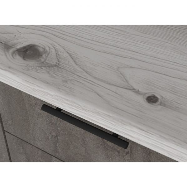 Кухонный гарнитур Сиена мини 1000х600 Белый/Сосна/Дуб грей, бетон темный