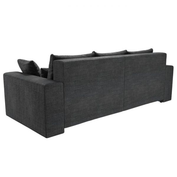 Диван прямой «Мэдисон», механизм еврокнижка, рогожка, цвет серый