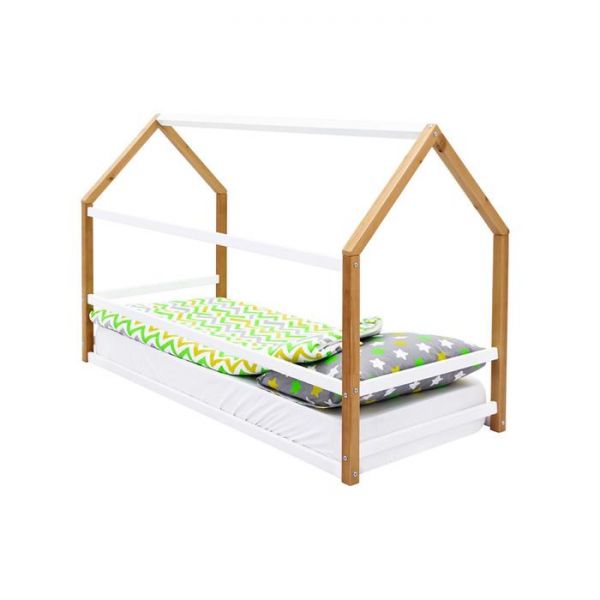 Детская кровать-домик Монтессори Бельмарко Svogen дерево-белый
