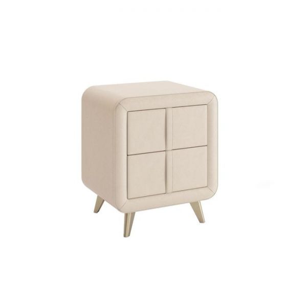 Тумба прикроватная Софи 480х370х580 экокожа белая