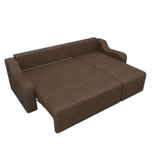 Угловой диван «Элида», правый угол, рогожка, цвет бежевый