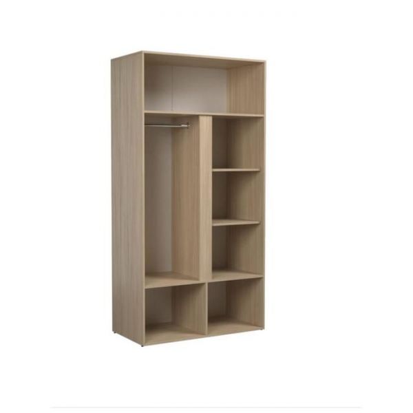 Шкаф 2-х ств Палермо, 900*2050*532, Дуб сонома/Белый глянец МДФ