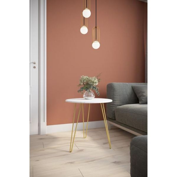 Стол журнальный «РИД Голд 530», 550 ? 550 ? 550 мм, цвет белый мрамор