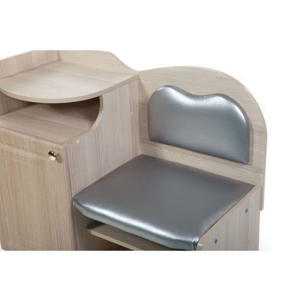 Банкетка №1, 900х430х920, Ясень/Серебро(116)