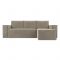 Угловой диван «Куба», механизм еврокнижка, микровельвет, цвет бежевый