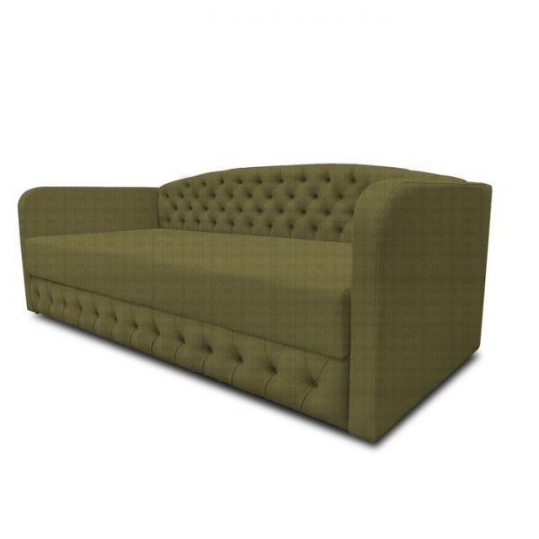 Диван-кровать с каретной стяжкой «Гарвард 2», велюр, цвет shaggy wine