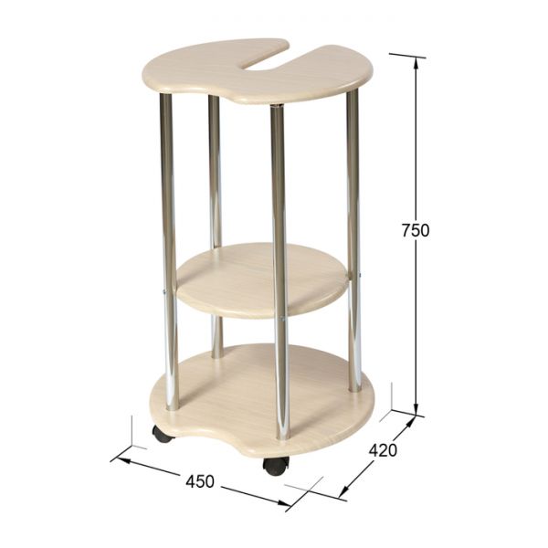 Подставка под бутыль, 420 ? 450 ? 750 мм, цвет дуб белёный