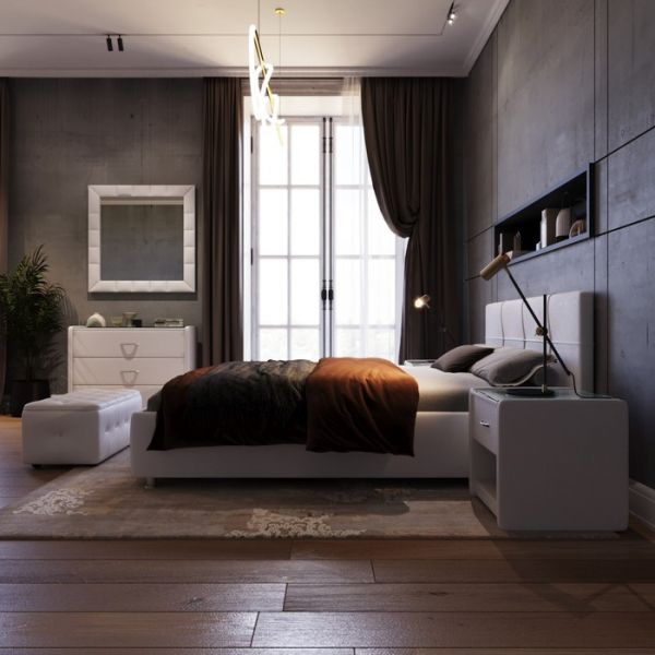 Кровать «Птичье гнездо New» без ПМ, 1400 ? 2000 мм, ортопедическое основание, цвет белый