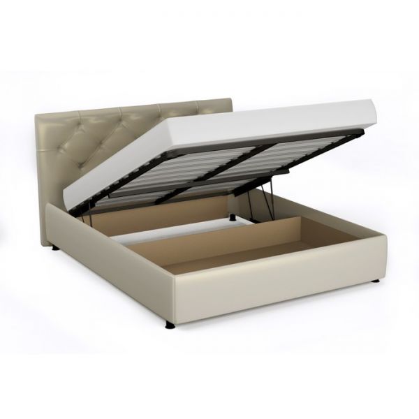 Кровать «Монблан« с ПМ, 1400х2000, ортопедическое основание, цвет бежевый