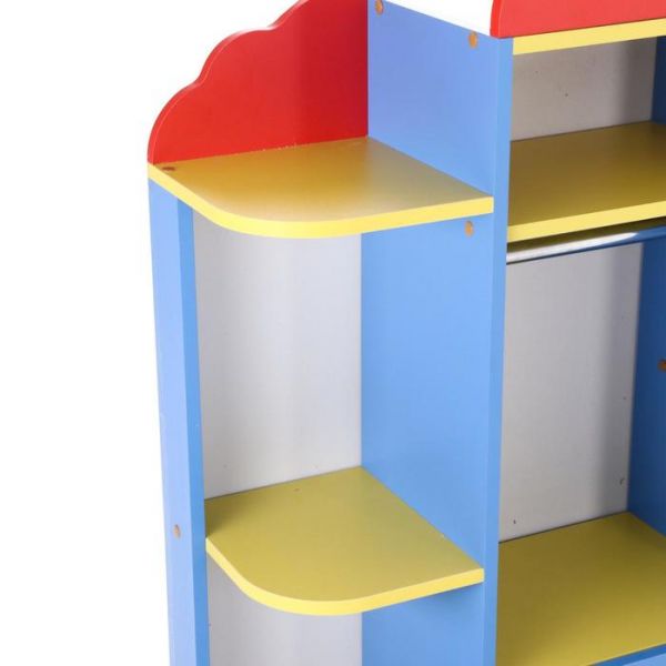 Уголок ряжений с трюмо 1050х300х1100  Синий/жёлтый/красный