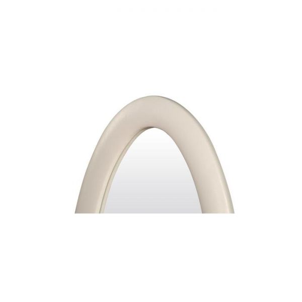 Зеркало «Люнетта», 750 ? 1360 мм, гладкое, экокожа, цвет взбитые сливки