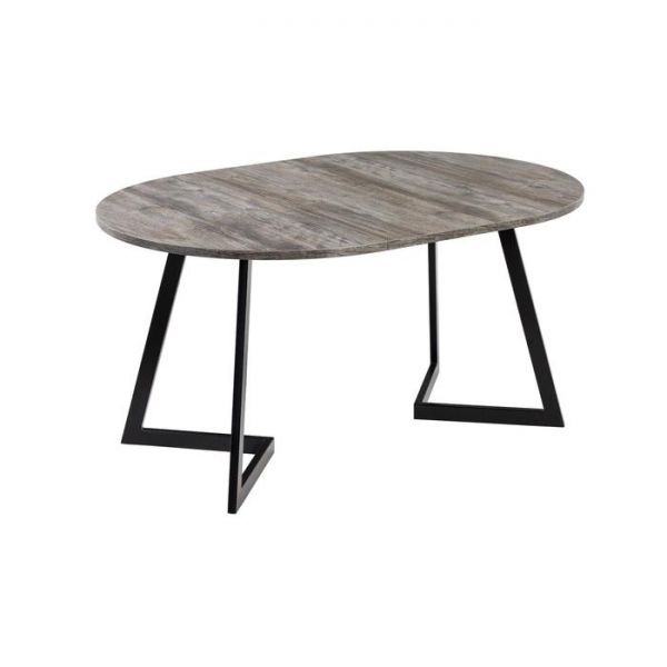 Стол РИМ D-1050/1500 Сосна Пасадена/Опора РИМ Гаспар-К, черный матовый