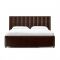Кровать «Алькасар» с ПМ, 140 ? 200 см, ортопедическое основание, экокожа, цвет коричневый