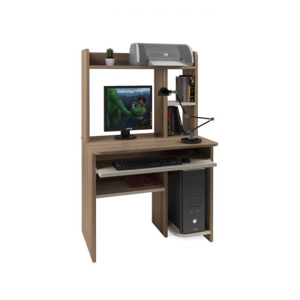 Стол компьютерный Интел-1 900x600x1430 Ясень Шимо темный / Ясень Шимо светлый