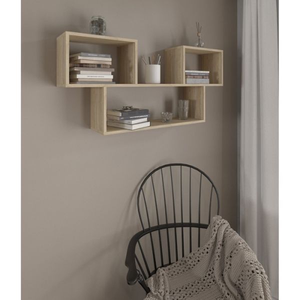 Полка навесная «Салоу 6», 1150 ? 200 ? 520 мм, цвет дуб сонома