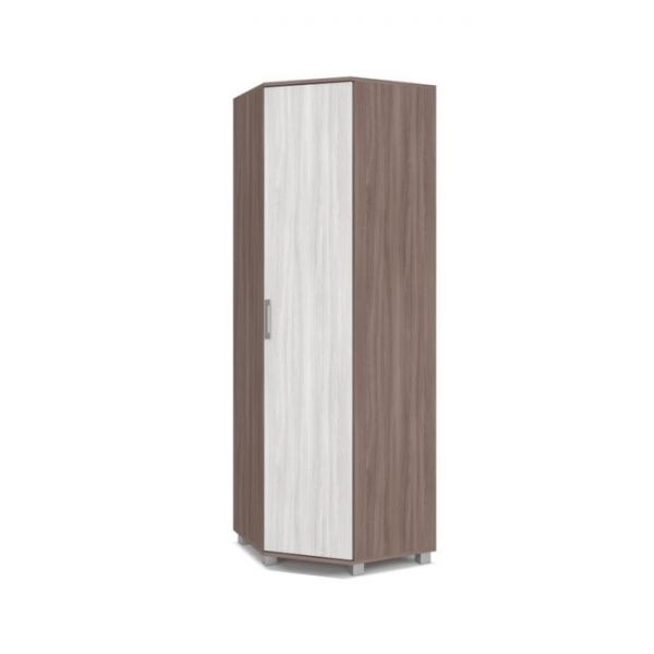 Шкаф угловой Карина К57 420x700x2100 Ясень шимо темный/светлый