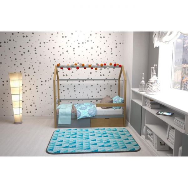 Детская кровать-домик Бельмарко Svogen дерево-графит