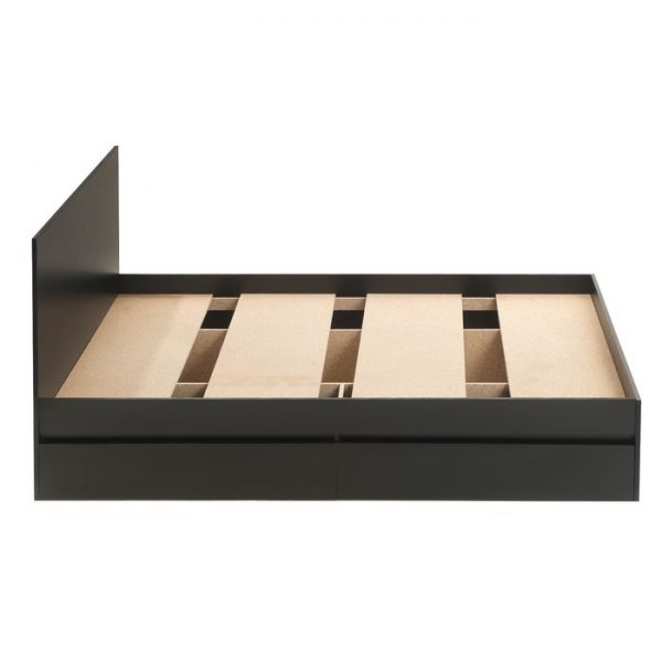 Кровать 1600 с ящиками и основанием Бетти, с/м 1600х2000, Черный