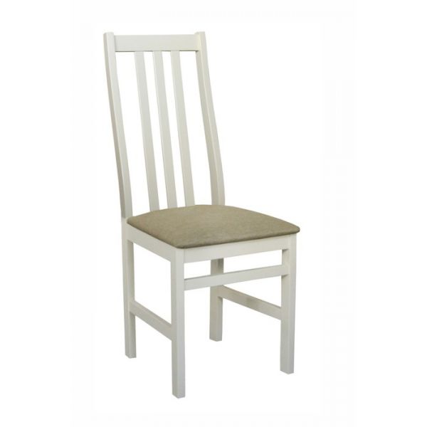 Стул Соло фанерный 410х400х1000 белый/рогожка