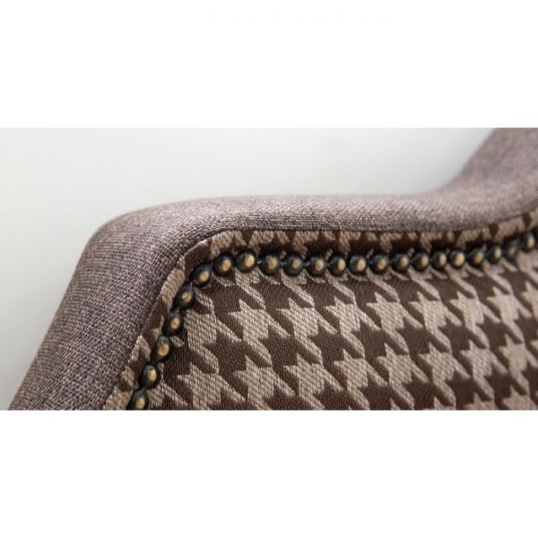 Кровать Фаина, 1800х2000, ортопедическое осн+ПМ, Труссарди/ Коричневый Ролан