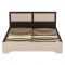 Кровать Милан МК-1,4 1400х2000 Венге/Дуб молочный