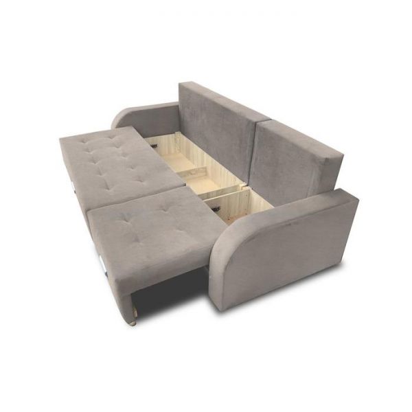 Диван трансформер «Милан», с выдвижным углом, пантограф, рогожка, цвет savana plus beige