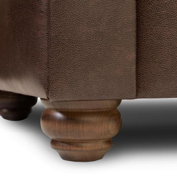 Диван "Честерфилд" 2х местный, экокожа, темно-зеленый