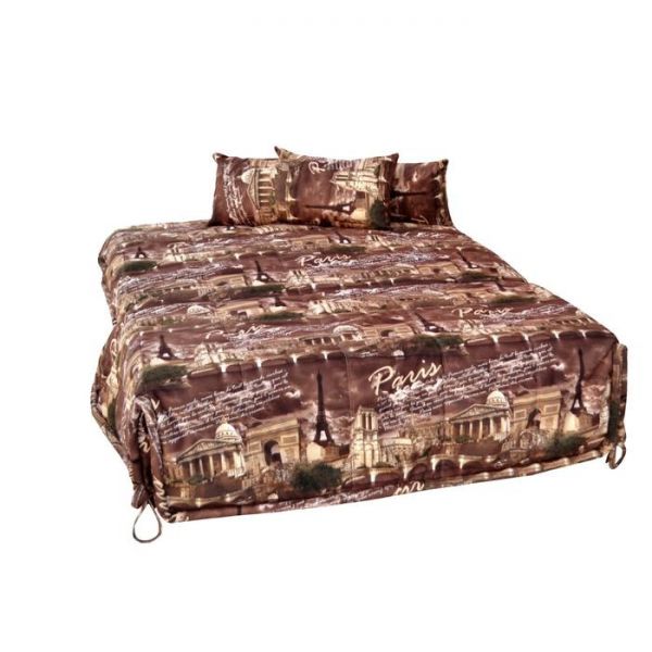 Диван "Аккордеон" 1,4, ткань Париж коричневый