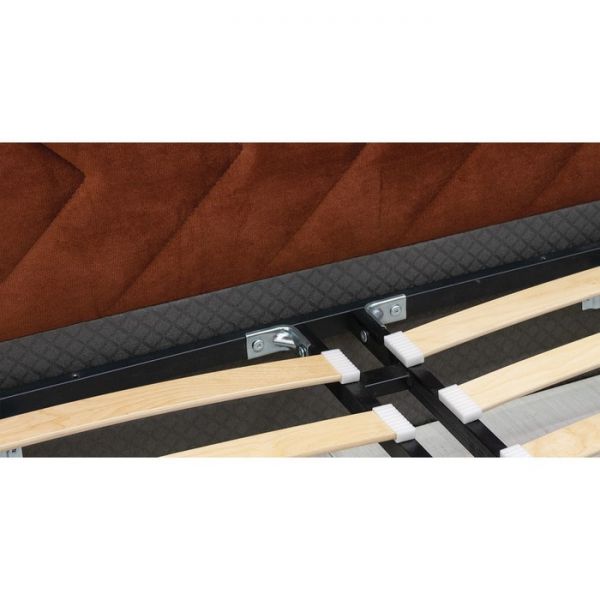 Кровать Милана, 1800х2000, ортопедическое осн+ПМ, Лекко терра/ Кирпичный