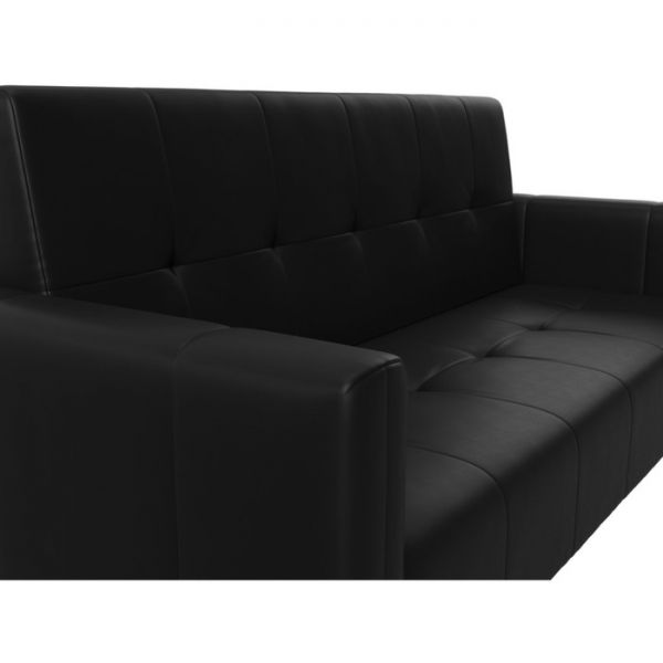 Прямой диван-книжка «Вест», механизм книжка, экокожа, цвет бежевый