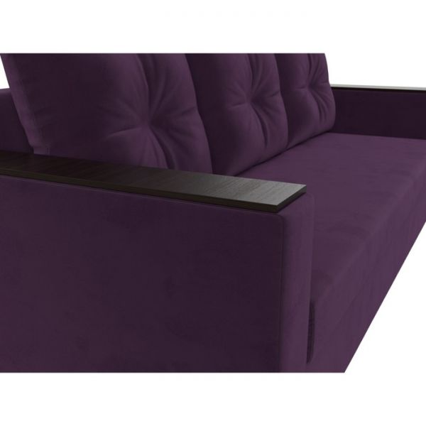 Диван прямой «Атланта лайт», без стола, еврокнижка, велюр, цвет, цвет бежевый