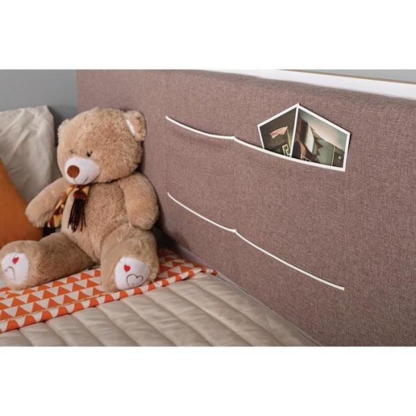 Кровать с ящиками Вуди 11.02 , с/м 900х2000, 2092х944х965, Белый/Дуб золотой