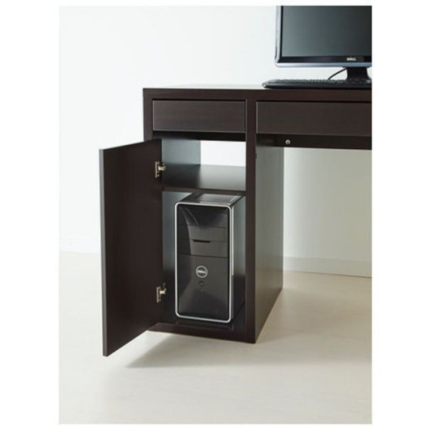 Письменный стол, цвет чёрно-коричневый МИККЕ