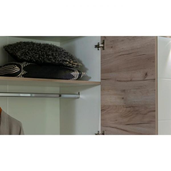 Шкаф «Джулия», 4х дверный с 4 зеркалами, 1786 ? 560 ? 2058 мм, цвет крафт серый