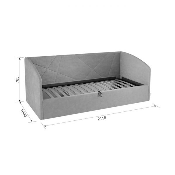 Софа с ортопедом + ПМ Бест 900х2000 капучино (велюр)