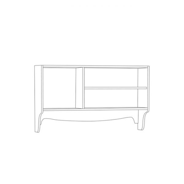 Полка навесная Флоренция 10.119, 1100х269х642, Ясень анкор