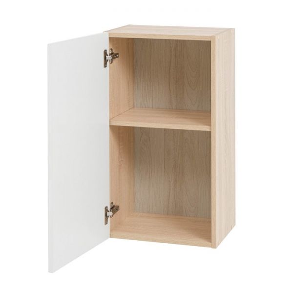Шкаф навесной Квадро 400х310х720 Дуб сонома/Нубук Милк