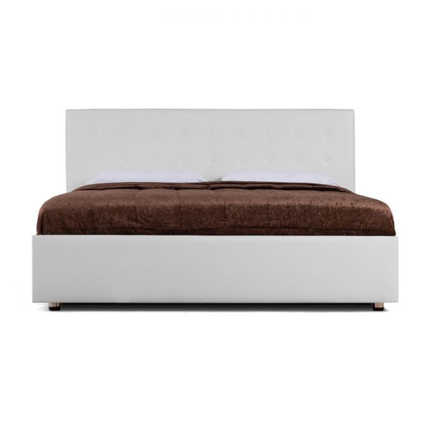 Кровать «Космопорт» без ПМ, 1400 ? 2000, встроенное основание, цвет взбитые сливки